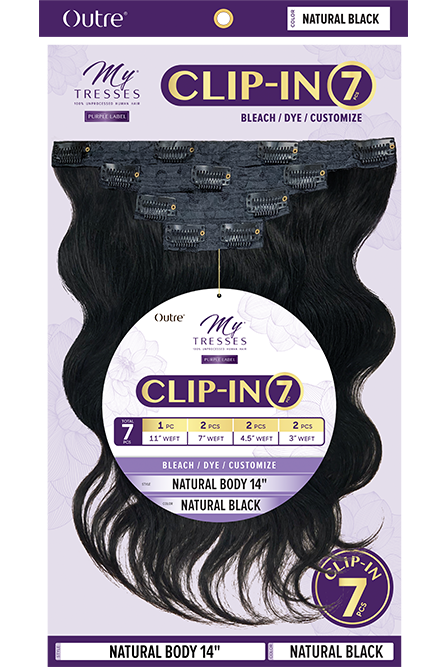 MyTresses Clip-In 7- Natural Body Clip-In Hair Extensions - BEAUTYBEEZ-beauty-supply