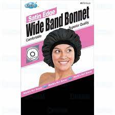 Wide Band Bonnet with Satin Edge Hair Accessories - BEAUTYBEEZ-beauty-supply