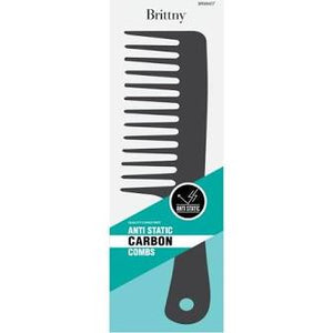 Anti Static Carbon Rake Comb Comb - BEAUTYBEEZ-beauty-supply