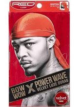 Load image into Gallery viewer, Kiss Bow Wow x Power Wave Velvet Luxe Durag Du-Rag - BEAUTYBEEZ-beauty-supply
