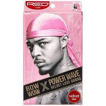 Load image into Gallery viewer, Kiss Bow Wow x Power Wave Velvet Luxe Durag Du-Rag - BEAUTYBEEZ-beauty-supply
