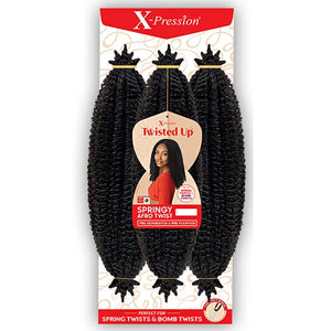 Twisted Up Springy Afro Twist 3x Crochet Hair - BEAUTYBEEZ-beauty-supply